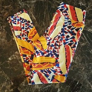 Lularoe OS Hotdog Leggings